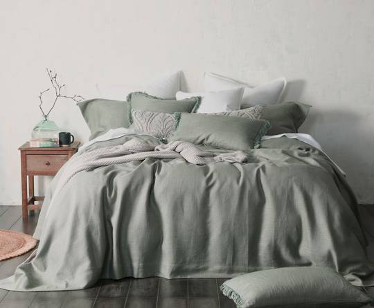 MM Linen - Crozet Bedspread Set - Sage